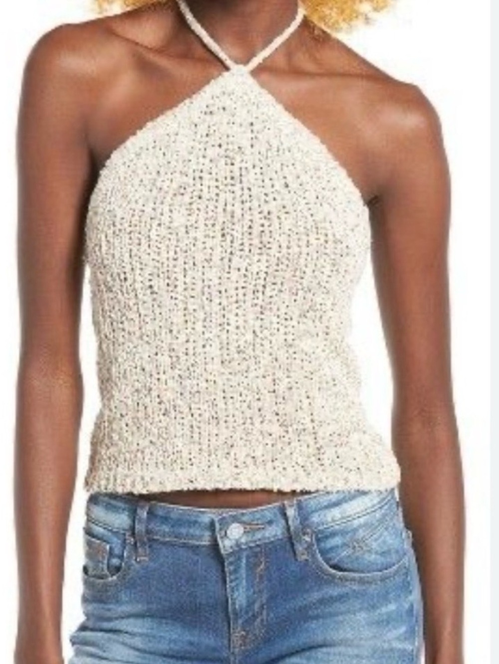 ASTR the Label Knit Halter Top Sz M NWT